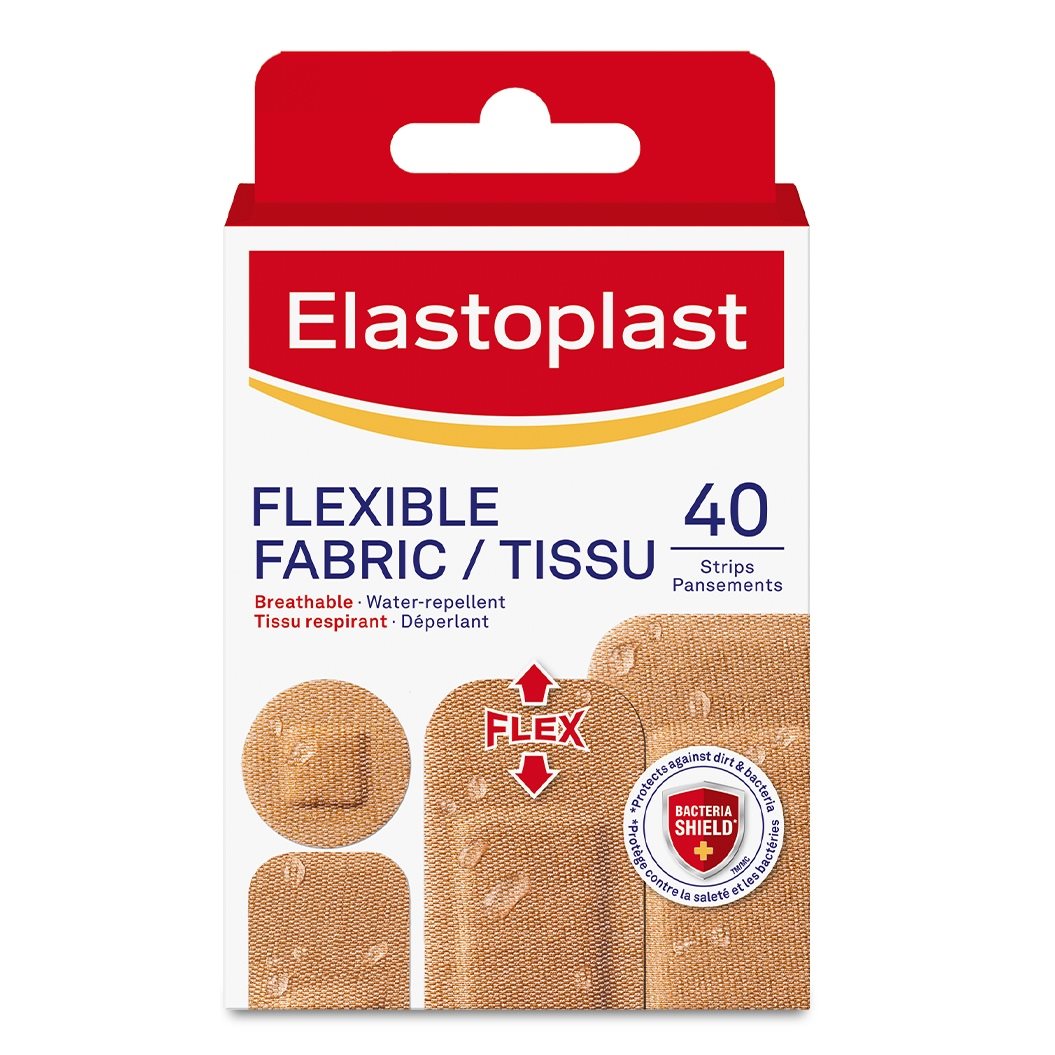 Elastoplast Flexible Fabric Bandages For Wound Protection